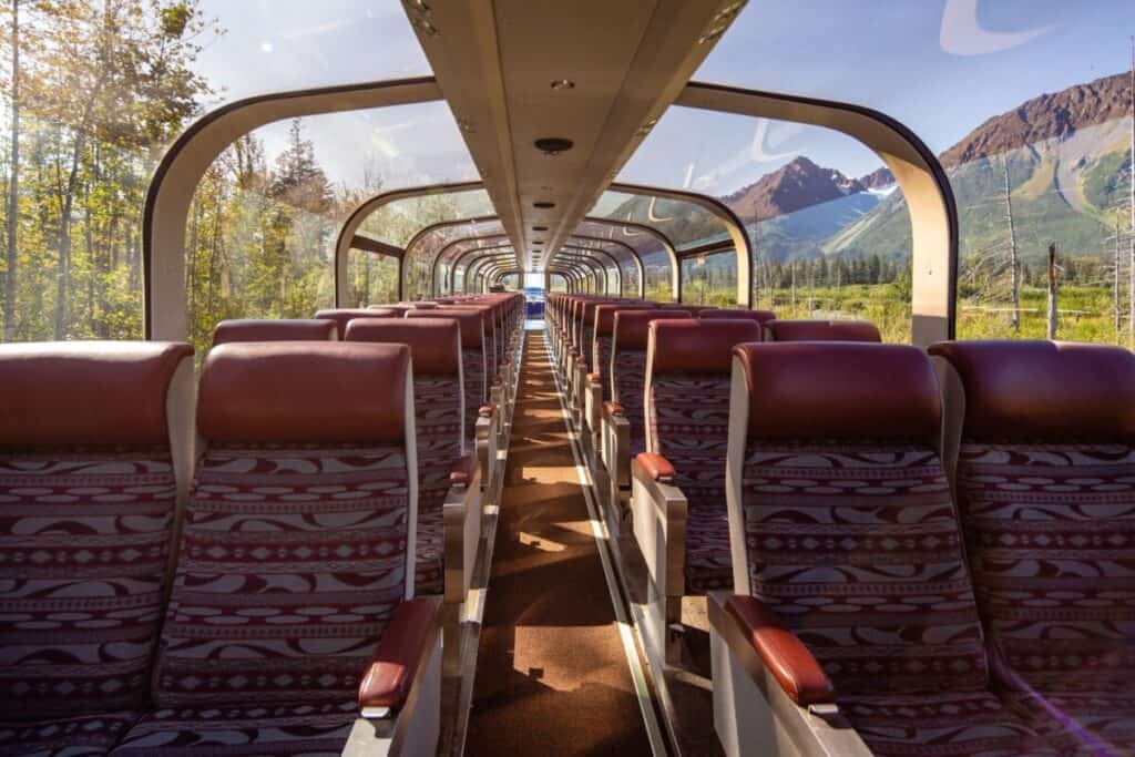 alaska railroad sky car