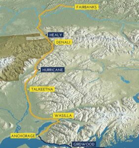 Alaska Railroad Route Map