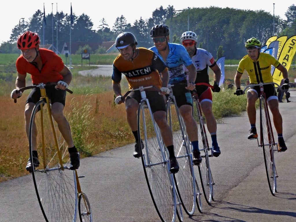 Penny Farthing bicycle race